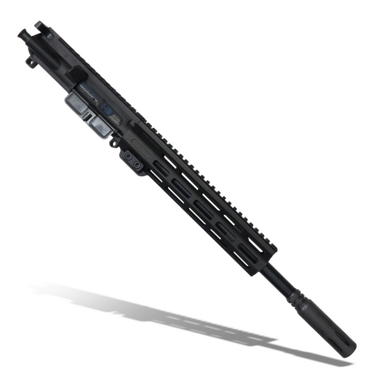 Complete AR15 Upper Receiver - 5.56 - 12.5" Barrel  Carbine - 9.8" MLOK - 4" Pin and Weld Extended Flash Hider