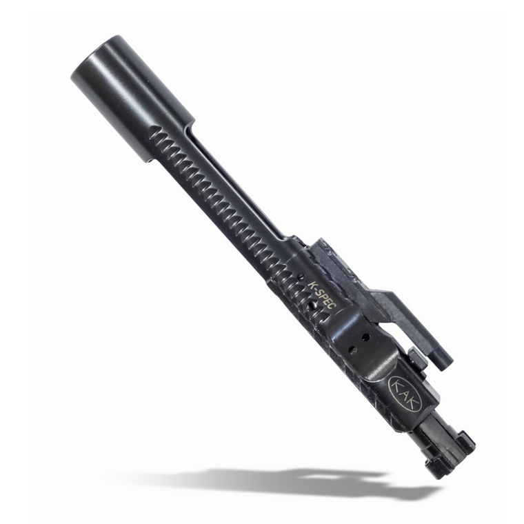 K-SPEC Enhanced AR15 BCG- 224 Valkyrie / 6.8 SPC, Side Vent, Dual Ejector, Sand Cuts, Nitride