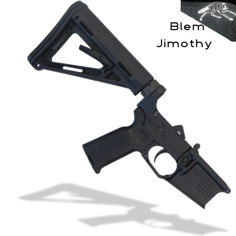 BLEM Complete AR15 Lower Receiver, Magpul MOE Stock, K2 grip, Black