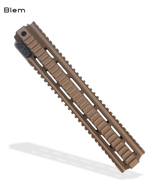 BLEM, Hand Guard Kit, AR15, KAK, 13" Quad, Hard Coat Anodized FDE