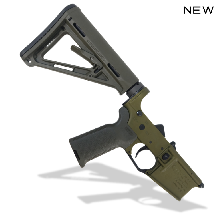 Complete AR15 Lower Receiver, ODG Anodize, Magpul ODG