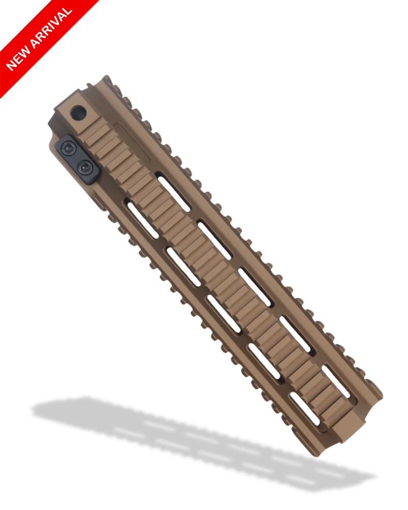 KAK Industry AR15 Quad Handguard- 10.7" Quad, FDE