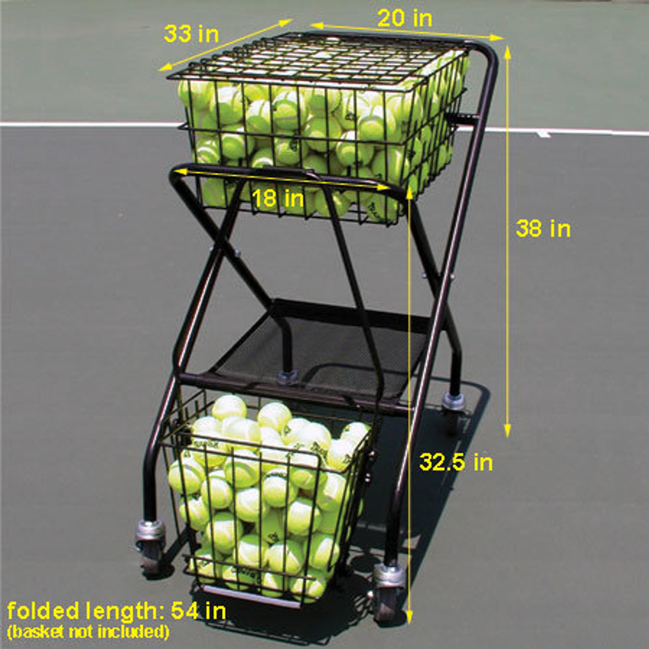 Coach's Cart with Mesh Divider (hopper sold separately)