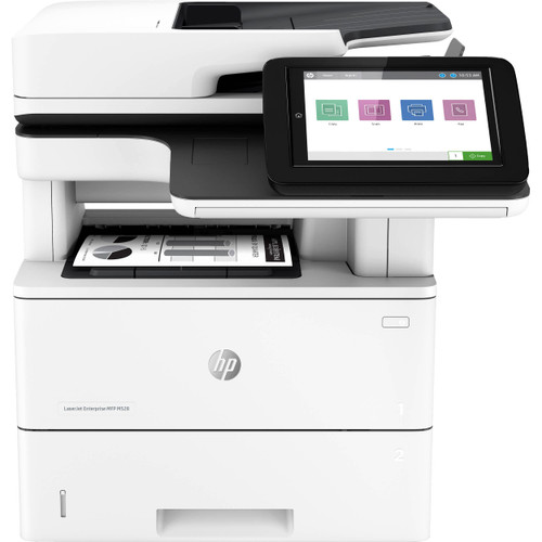 HP Laserjet Enterprise MFP M528dn All-in-One Wired Monochrome Laser Printer, White - Print Scan Copy - 8" Touchscreen, 45 ppm, 1200 x 1200 dpi, Auto 2-Sided Printing, 100-sheet ADF, Ethernet. 1PV64A