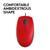 Logitech M110 USB Optical 1000DPI Ambidextrous Red mice. 910-006755