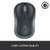 Logitech M185 Wireless Mouse, 2.4GHz with USB Mini Receiver, 12-Month Battery Life, 1000 DPI Optical Tracking, Ambidextrous PC/Mac/Laptop - Swift Gray. 910-002225