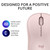 Logitech M240 Silent Bluetooth Mouse, Wireless, Compact, Portable, Smooth Tracking, 18-Month Battery, for Windows, macOS, ChromeOS, Compatible with PC, Mac, Laptop, Tablets - Rose  910-007117