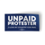 Unpaid Protester - Blue Colorway (4" x 2" Vinyl Sticker -- Pack of Two!)