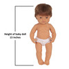 Anatomically Correct 15" Baby Doll, Caucasian Boy, Red Hair