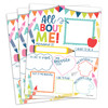 Colorful Star Student Read All About Me Posters, Set of 20