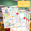 Colorful Star Student Read All About Me Posters, Set of 20