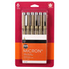 Pigma Micron Pens, Black, Size 003, 6-Pack, Blister Card
