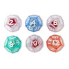 12-Sided Double Dice Set, 6 Per Pack, 3 Packs