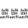 Bold & Bright Classroom Café 4" Designer Letters, 212 Per Pack, 3 Packs