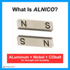 Alnico Bar Magnets, 2", N/S Stamped, Pack of 2, 2 Packs