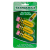 Erasers, Pencil Shaped, Yellow, 3 Per Pack, 6 Packs Erasers, Pencil Shaped, Yellow, 3 Per Pack, 6 Packs
