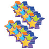 Color My World Stars Assorted Paper Cut Outs, 36 Per Pack, 6 Packs