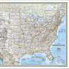United States Classic Map, Laminated, 43.5" x 30.5" United States Classic Map, Laminated, 43.5" x 30.5"