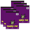Kid's Doodle Pad, 9" x 12", 80 Sheets, Pack of 6