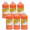 Little Masters® Tempera Paint, Orange, 32 oz., Pack of 6