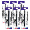 Pointliner Pen, 0.3mm, Black Pigment Ink, Pack of 6