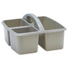 Gray Plastic Storage Caddy, Pack of 6