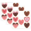 Frosted Heart Cookies Accents, 30 Per Pack, 3 Packs