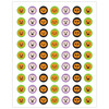 Halloween Pumpkins Mini Stickers, 378 Per Pack, 12 Packs