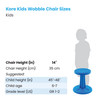 Kids Wobble Chair 14", Blue