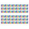 We Stick Together Rainbow Burst Scalloped Bulletin Board Borders, 39 Feet Per Pack, 6 Packs