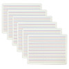 Two-Sided Dry Erase Lapboard, Lined on One Side, Pack of 6