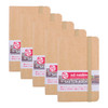 Sketchbook, 80 Sheets, 90lbs, Kraft Cover, 3.5" x 5.5", Pack of 5