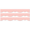 Blush Stylish Scallops EZ Border, 48 Feet Per Pack, 3 Packs