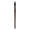 Neptune Quill Brush, Synthetic Bristles, Short Handle Watercolor Paintbrush, Dark Wood, Size 8, 1 Count