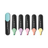 Job Highlighters, Chisel Tip, Pastel, 6 Per Pack, 3 Packs