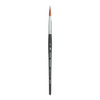 Aqua Elite Long Round Brush, Synthetic Bristles, Short Handle Watercolor Paintbrush, Matte Black, Size 8, 1 Count
