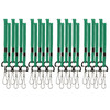 Standard Lanyard Hook Rope Style, Green, Pack of 24