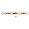 Core Decor Loop-de-Doodle on Wood EZ Border, 48 Feet Per Pack, 3 Packs