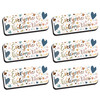 Magnetic Whiteboard Eraser, Everyone is Welcome, Pack of 6