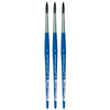 FORTE BASIC Student Brush, Synthetic, Acrylic, Round, Series 393, Size 8, Pack of 3
