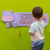 Hippo Activity Wall Panel - 18m+ - Toddler Activity Center