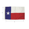 Durawavez Nylon Outdoor Flag with Heading & Grommets, Texas, 3ft x 5ft Durawavez Nylon Outdoor Flag with Heading & Grommets, Texas, 3ft x 5ft