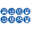 Emotion Token Stencils, 8 Per Pack, 2 Packs