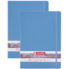 Sketchbook, 80 Sheets, 90lbs, Lake Blue Cover, 8.3" x 11.7" (A4), Pack of 2