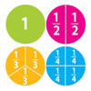 Math Die-Cut Magnets, Beginning Fractions, 20 Per Pack, 6 Packs