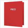Twin Pocket Folders with Fasteners, Red, Box of 25