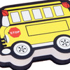 Magnetic Whiteboard Eraser, School Bus, Pack of 6
