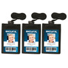 ID Neck Pouch Badge Holder, Vertical, Adjustable Cord, 4" x 2-1/4" Insert, Black, Pack of 3
