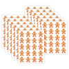 Gingerbread Cookies Stickers, 72 Per Pack, 12 Packs