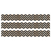 Core Decor Black and Wood Chevron EZ Border, 48 Feet Per Pack, 3 Packs